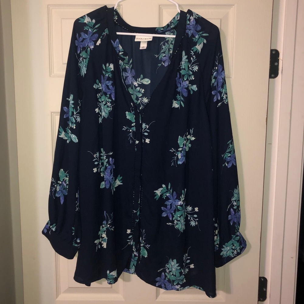 Ava & Viv blouse Size 4X NWOT